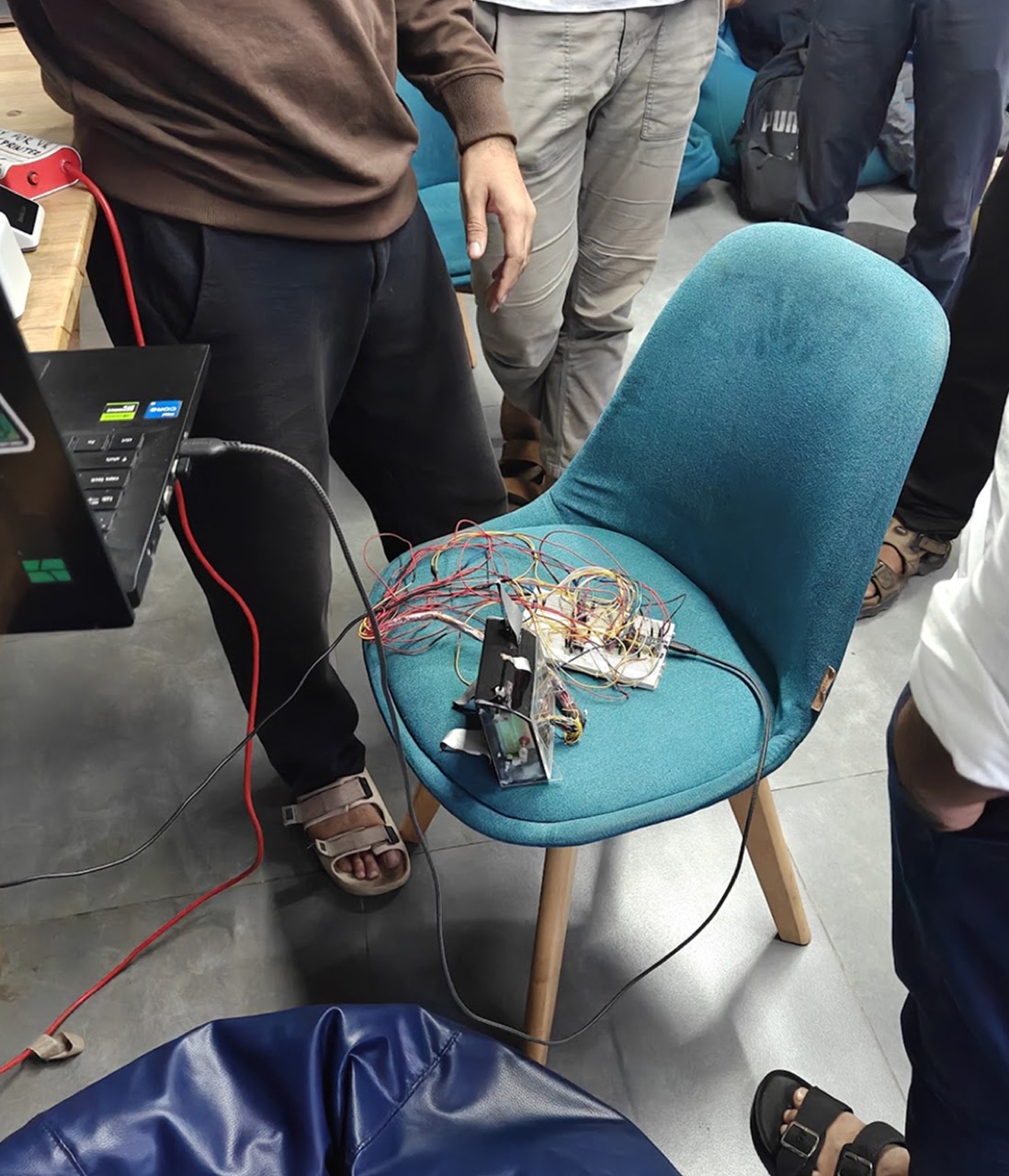 Mole Crab Robot Prototype